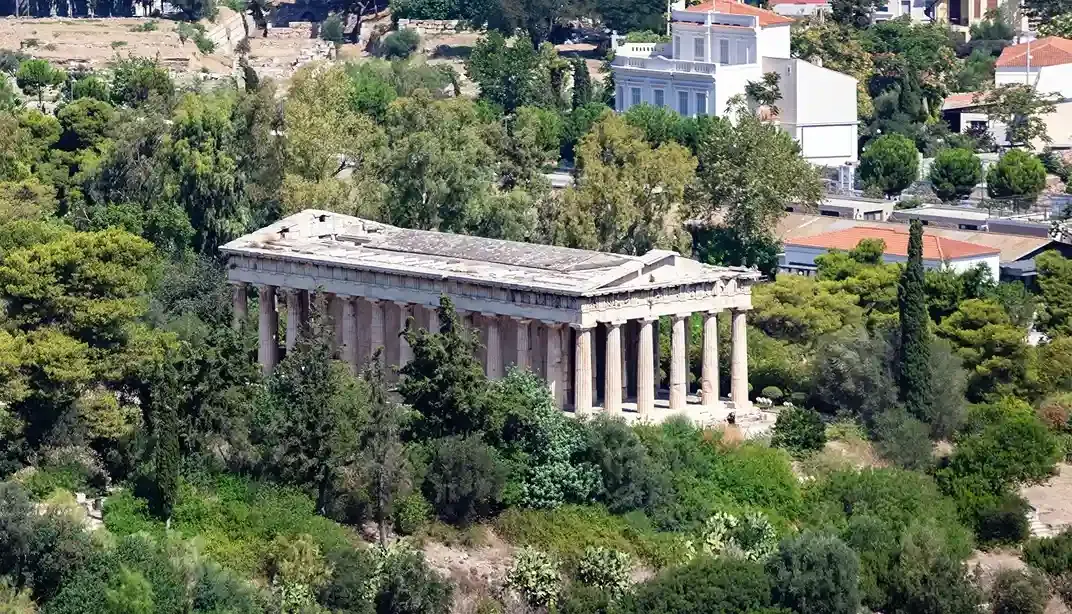 Aerial view of Ancient Agora